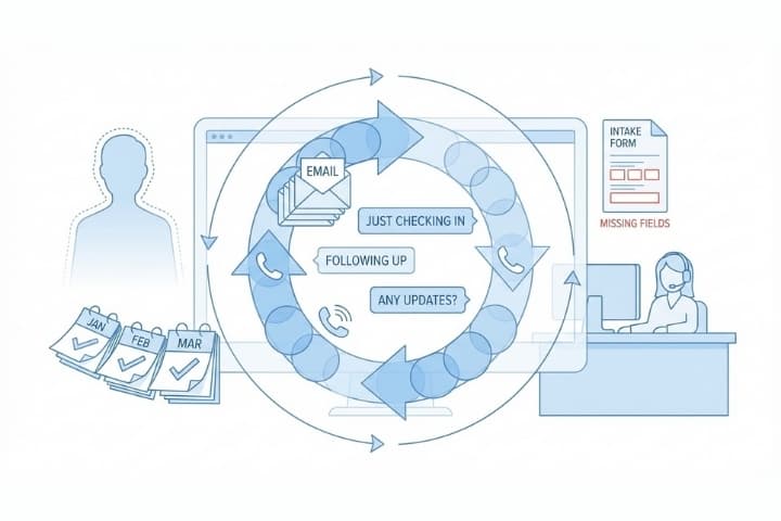 Chasing Clients for Missing Intake Details
